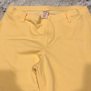 Yellow jeggings. Size xl or 16-18